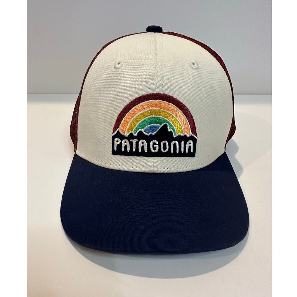 Patagonia Rainbow Mesh Snapback Trucker Hat Adjustable Multicolor Outdoor Cap